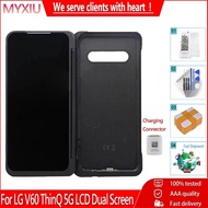 For LG V60 ThinQ 5G LM-V600 LCD Dual Screen Secondary Screen Magnetic Adapter Digitizer Assembly For