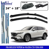 Brainbox Frameless Car Wiper Mazda CX-9 CX9 Wiper Blade Rubber Car Windshield Cleaner