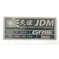 toyota gr86 METAL emblem jdm kanjo 2022 gr-86