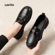Lovito Casual Student Boat Shoes for Women LFA109119 Lovito  Kasut Bot Wanita Kasual untuk Pelajar L