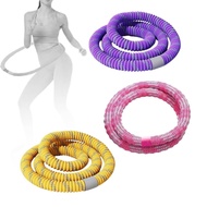 [lzdjlmy2ua] Weighted Exercise Hoop  Hoop Protects Lower Back Workout Sports Equipment Abdomen  for 
