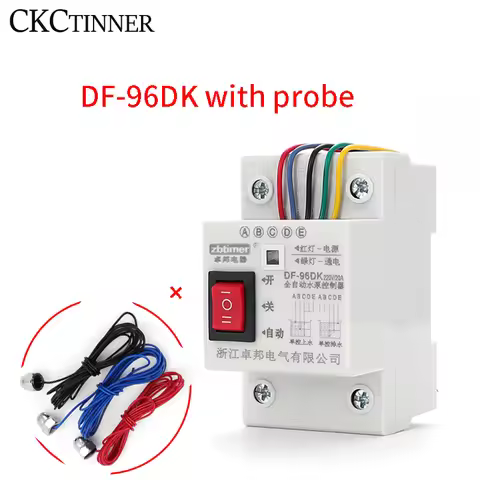 DF-96D/DF-96DK Automatic Water Level Controller For Water Pump 220V Sensor Probe Water Pump Tank Liq