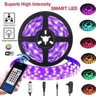TIKTOK USB RGB LED Strip Light For Car TV Back Lighting Kit 24 Key 16 Color 5V 5050 60SMD/M With Rem