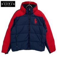 Polo Ralph Lauren 海軍藍與紅色大馬標羽絨服，XXL