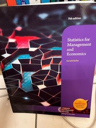 Statistics for management and economics,11th edition Keller