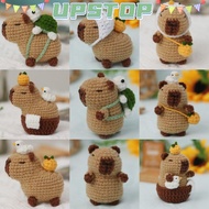 UPSTOPBO Capybara DIY Crochet Kit, Beginner DIY Set Crochet Stuffed Animal Kit, Handmade Guinea Pig 