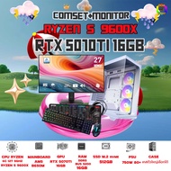 SETCOM+MONITOR BONMECOM2 ครบเซ็ตพร้อมจอ / CPU AMD AM5 RYZEN 5 9600X / RTX 5070 TI  16GB / Case เลือก