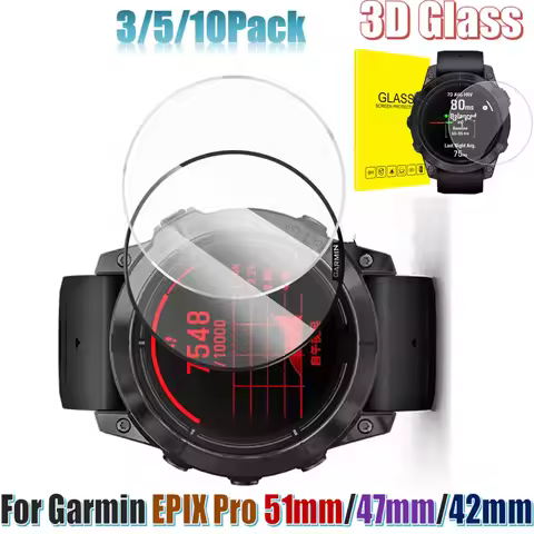 3pcs HD Tempered Glass film For Garmin EPIX Pro Smart Bracelet 51MM/47mm/42MM Watch Screen Protector
