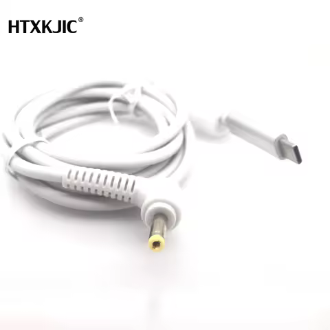 PD 19V fast charge charging cable for Laptop TypeC to 4.0*1.7 3.5*1.35 5.5*2.5 DC male plug with Ema