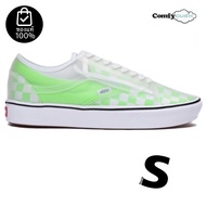 VANS COMFYCUSH SLIP SKOOL GREEN GECKO TRUE WHITE (สินค้ามีประกันแท้)