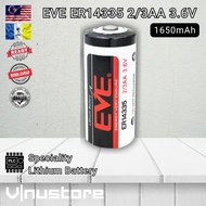 EVE ER14335 2/3AA 3.6V 1650mAh Lithium Battery | Original 2/3AA ER14335 Li-SOCl2 Cell