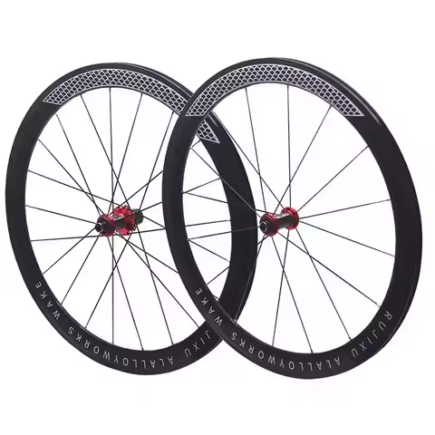 RUJIXU 700C 30/40/50mm V-Brake Aluminum Clincher Wheelset, Hot Sale Straight Pull Spokes BMX Wheels