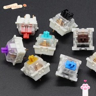 EUCALYTUSMY 10pcs Mechanical Keyboard Switch, Tactile Clicky Gaming Switch,  Silent Linear  LED 3Pin