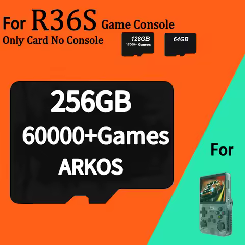 TF Game Card For R36S Memory Card High Speed Plug&Play PSP PS1 N64 GBA GBC SFC 256G 58000+ Retro Gam