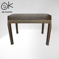 Jolly Plastic Heavy Duty 6 Seater Dining Rattan Table