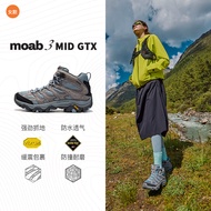รองเท้าเดินป่ากันน้ำ Merrell MOAB3 GTX สำหรับผู้ชาย รองเท้าเดินป่ากลางถึงสูง รองเท้าเดินป่ากันลื่น ฤ