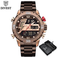 Fashion Divest Jam Tangan Pria. Arloji Pria Bisnis Mewah Merek