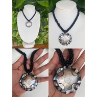 Fashion Beach Necklace Large Shell Pendant Decorated With Pearl Shells New Zealand Abalone And Sugar