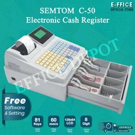 Effice Depot - SEMTOM  C-50 Electronic Cash Register (Free Software & Setting) Casher Machine  Money