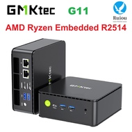 GMKtec G11 AMD Ryzen Embedded R2514 Mini PC 2*DDR4 RAM 2*PCIe M.2 SSD Business Office Personal Deskt