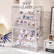 Shopclassyshop Slab & Badge Card Storage rack Box Ladder Display Stand Transparent Acrylic Animation