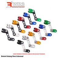 Bracket Bracket / Front Brake Hose Clamp WR3 Universal Ninja 250 Fi 150RR R25 CBR 250RR Nmax Xmax Ae