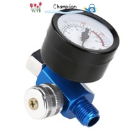 CHAMPIONO Spray Paint Tool Regulator​, ​0-150 PSI​ ​1/4 Inch​ Air Pressure Regulator​, ​Adjustable​ 
