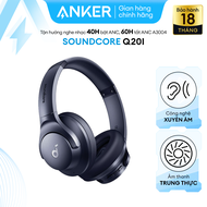 Tai nghe không dây chụp tai ANKER soundcore Q20i | Âm thanh Hi-res | Giảm ồn 90% | 60 giờ phát nhạc-
