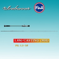 【NYA】6ft/1.8M【PE1.5-3#/50-200g】fuji solid slow Jigging rod carbon fiber ultralight fishing rod surf 