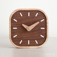 『JQ Time』Walnut table clock Delicate Small clock Japanese table clock Silent Clock Office table cloc