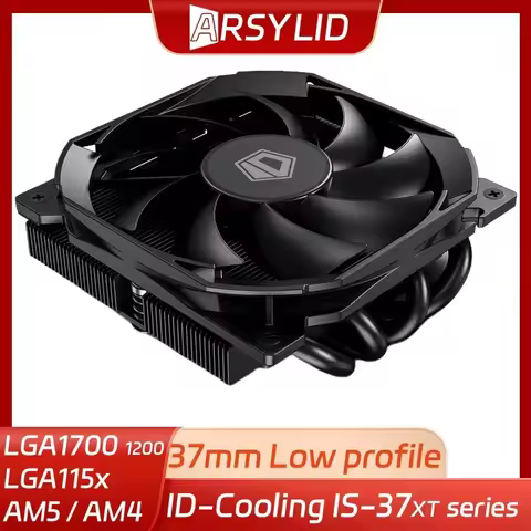 ID-Cooling IS-37-XT 37mm Low Profile Radiator 14th LGA1700 Ryzen AM5 Am4 CPU Cooler IS37 XT