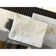 Goyard 1061M White SENAT Large Size Clutch Bag Size Same as A4 Paper Size Can Be Used as File Bag or
