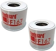 FF167 Fleetguard Fuel Filter (Pack of 2), Replaces Perkins 26561117, 26560017, Donaldson P556245, Do