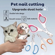 Stainless Steel Cat Nail Scissors Round Hole Pet Nail Cutting Novice Can Be Used For Cats Dogs