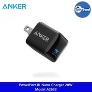 แองเคอร์ นาโน หัวชาร์จเร็ว ขนาดเล็ก Anker® PowerPort III Nano Charger 20W Model A2633 Black PIQ 3.0