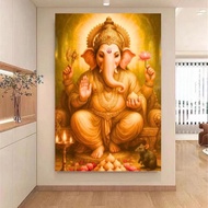 Ganesha - Picture of the God Ganesha, home decoration picture, wall hanging picture, canvas print.