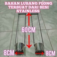 Plong Mulsa Lebar lubang 8cm Panjang 60 cm Cemplong alat pelubang plastik mulsa