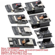 ESP32-CAM-MB ESP32 Serial to WiFi BLE Type-C MICRO Camera Module Development Board CH340 FT232 GC214