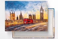 Big Ben Wall Art London City Town Canvas Painting Abstract Landscape Prints Poster Framed Canvas Pos
