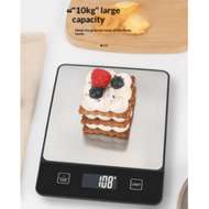 1pc Digital Kitchen Scale, 10kg/22lb - Stainless Steel Easy To Clean Material, Suitable For Baking A