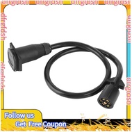 【D&F】7 Way Trailer Plug Extension Cord 7 Way Trailer Extension Cord 3FT 7 Pin Trailer Extension Trai
