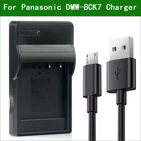 LANFULANG Camera Battery Charger DMW-BCK7, NCA-YN101G, DE-A91 for Panasonic Lumix DMC-FS28 DMC-FS35 