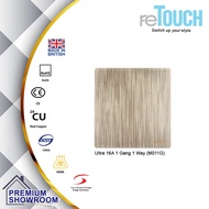 ReTouch Ultra 16A 1 Gang 1 Way (M011G)