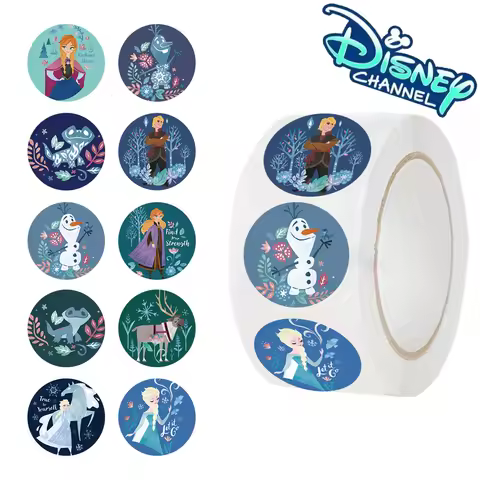 Disney 500pcs Frozen roll stickers diary laptop luggage skateboard cartoon stickers fun classic gift