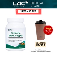 [Expiry Jun 2028] LAC Turmeric Black Pepper Caplets Supplement  (60 Vegetable Caplets) 01404390
