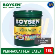 BOYSEN Permacoat Flat Latex Chocolate Brown 16L B-780