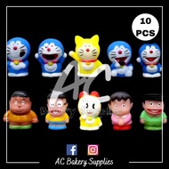 [READY STOCK] Doraemon 10pcs Set Cake Toy Topper / Decoration Patung Hiasan Kek