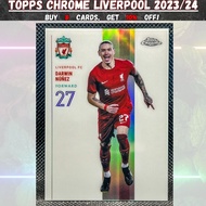 Topps Chrome Liverpool 2023/24: Clinical - Darwin Nunez