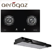 *Combo Package* Aerogaz AZ-920F (90cm Glass Hob) and AZ-9100 (90cm Slim Hood)