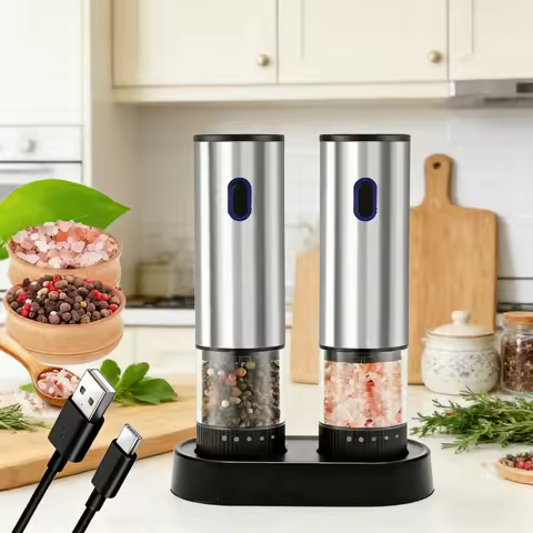 New Electric pepper grinder Western cuisine seasoning grinder household kitchen automatic for Sichua